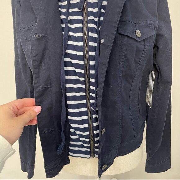 NWT Splendid Corby Twofer Jacket with Stripe Hood Size Medium - Picture 6 of 16